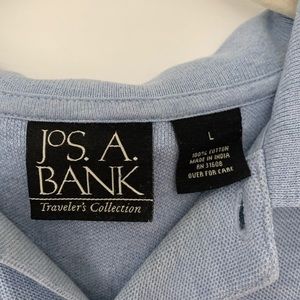 Jos A. Bank Men’s Blue Traveler Pique Polo Shirt